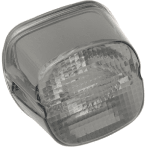 DRAG SPECIALTIES Laydown Taillight Lens with Bottom Tag Lens Smoke 2010-0777