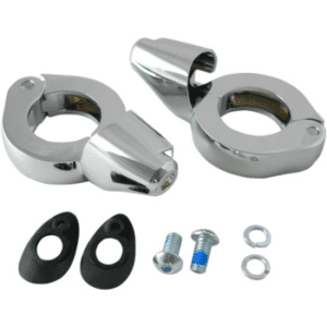 DRAG SPECIALTIES Turn Signal Fork Clamps 39mm - Chrome 2020-1267