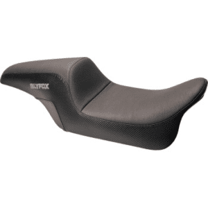 Slyfox Seat - Gray Logo - Smooth Vinyl - Carbon Fiber - FL '08-'23 0801-1615